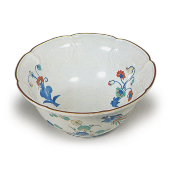 色絵 花鳥文 鉢