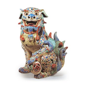 色絵 獅子 | 鶴田 純久の章 お話