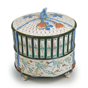 色絵虫籠形食籠