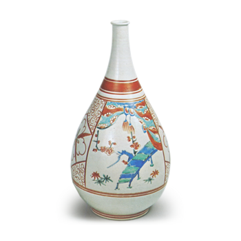 色絵 梅樹文 徳利