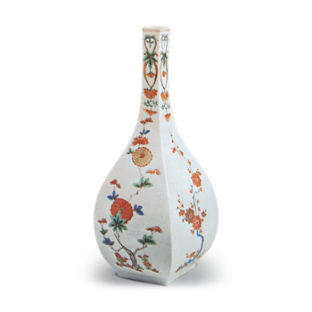 色絵 梅菊文 徳利