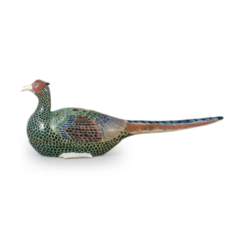 仁清 色絵 雉 香炉