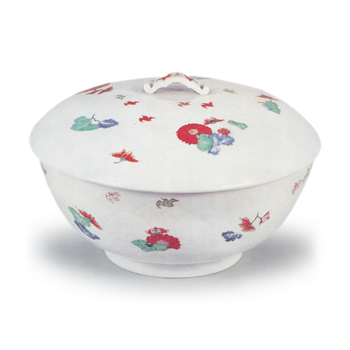 色絵 菊水 文鉢