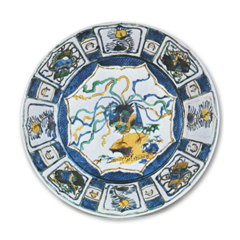 色絵 鳳凰文 大鉢