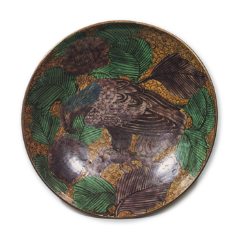 色絵 鷲文 大皿