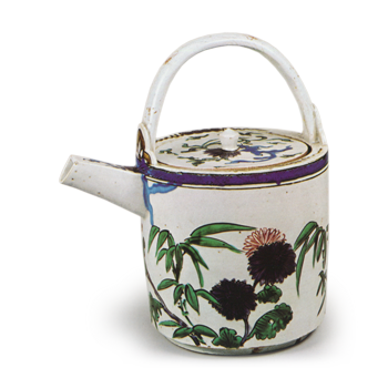 色絵 菊竹 桔梗文 銚子