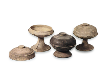 須恵器 有蓋高杯