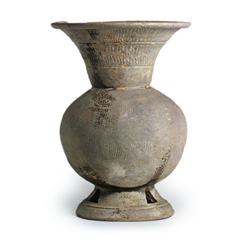 須恵器 台付広口壺