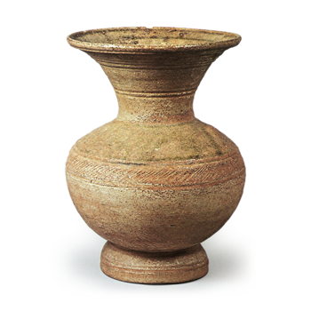 須恵器 台付広口壺
