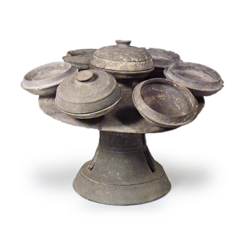 須恵器 子持高杯