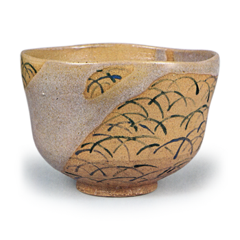 色絵芒文茶碗