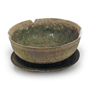 緑釉 花瓶・碗・皿