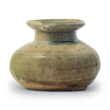 瀬戸 灰釉片口小壺