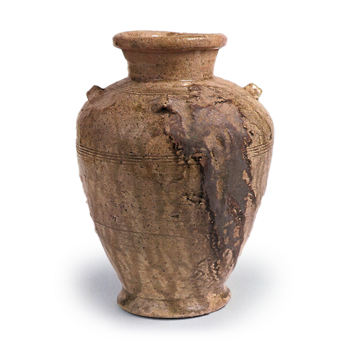 瀬戸 灰釉四耳壺