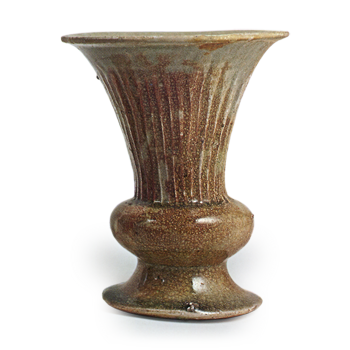 瀬戸 灰釉尊式花瓶