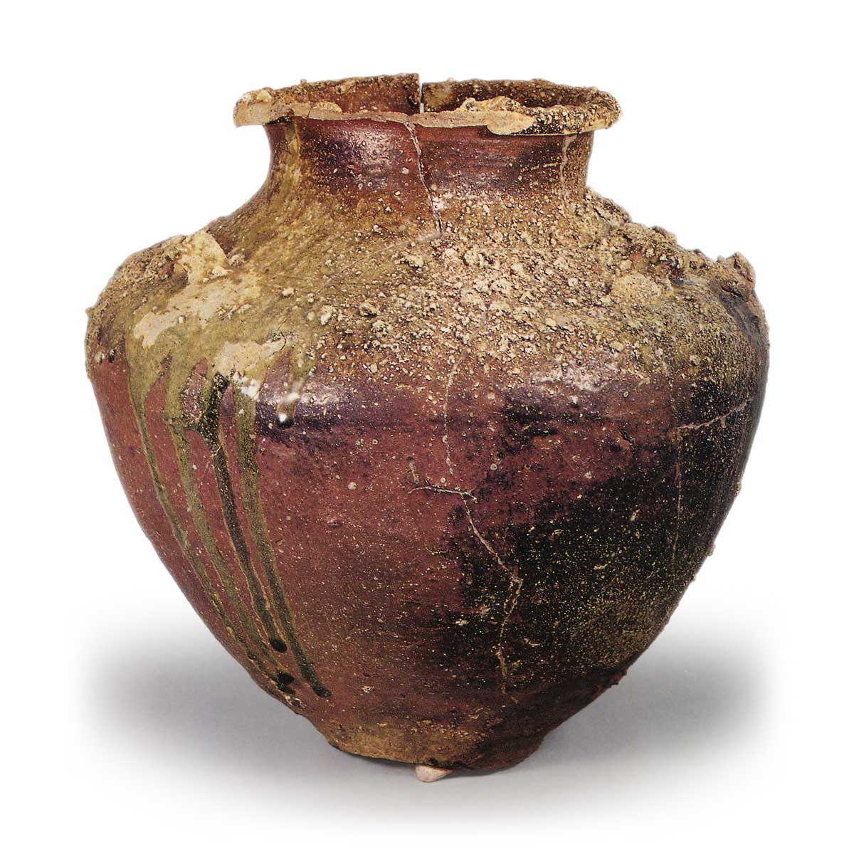 石部焼 花瓶 壺 - 工芸品