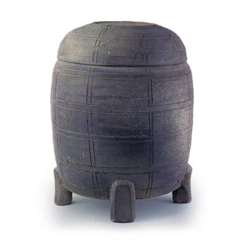 渥美 袈裟襷文四足壺