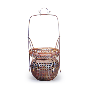 茶道具　唐物籠花入 唐物手付籠花入 からものてつきかごはないれ | 鶴田 純久の章 お話