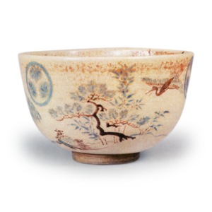 色絵蓬萊山葵紋茶碗