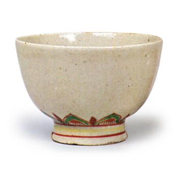 色絵蓮弁文煎茶碗