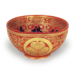 金襴手葵紋茶碗