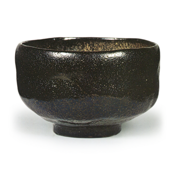黒茶碗 銘残月 道入