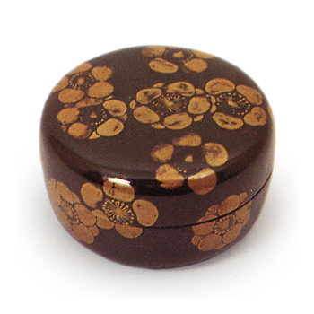 利休好溢梅蒔絵香合