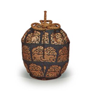 紺綾地花兎古金襴