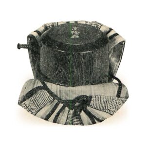 挽家 鉄刀木 金粉字形
挽家仕覆 段替唐織