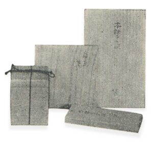 仕覆総箱　桐白木　書付　松平不味筆