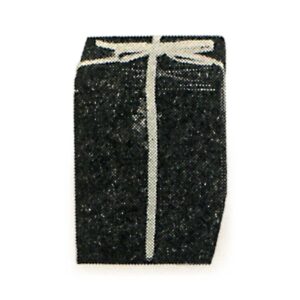 外箱　黒塗　几帳面　鉄錠前付