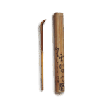 金森宗和　茶杓　共筒　歌銘雪似白雲