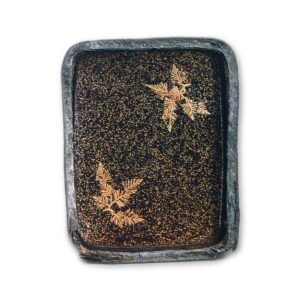 上代蒔絵　飛鶴文螺鈿入長角