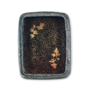 上代蒔絵　飛鶴文螺鈿入長角