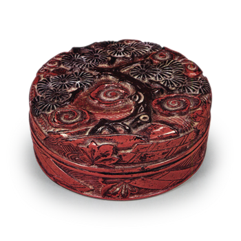 鎌倉彫　雲松文