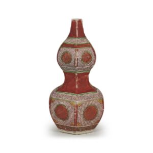 金襴手　六角瓢